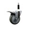 Service Caster 4'' Gray Poly Swivel 7/8'' Expanding Stem Caster Total Lock Brake SCC-EXTTL20S414-PPUB-78 - alternate 1